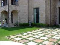 Hardscaping stonework project view 1